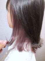 アンダーバーホワイト(_WHITE)&nbsp;☆インナーカラー☆カシスパープル