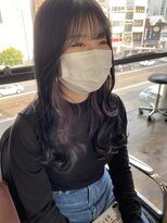 ガルボ ヘアー(garbo hair) #ガルボヘアー #ラベンダー #韓国 #インナーカラー