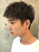 エリマ 調布(elima)&nbsp;スパイラルパーマ束感ショートソフトツーブロックアップバング