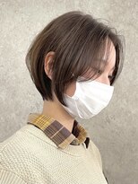 エリマ 調布(elima)&nbsp;大人ショートボブ 前髪なし フェザーバング イルミナカラー