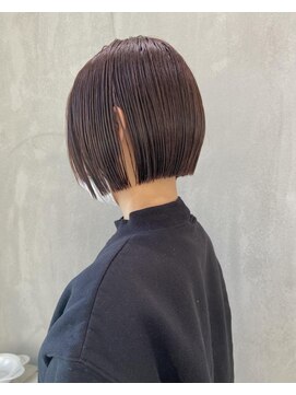 ヨーク(YOKE) 【YOKE】ワンレンボブ前下がりボブ暖色系カラー