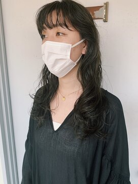 イオエ(ioe) 黒髪/ボブルフ/ネビージュ/小顔/ワンレン/髪質改善/グレージュ