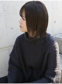 天神【BIRTH】ココアベージュ×ぶつ切りボブ