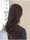 極細ハイライトで作るベージュカラー