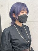 【Anli☆岩瀬萌】ウルフ ラベンダー ダブルカラー