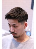 skin fade bang up
