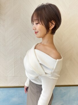 ロンド ストラーダ 心斎橋(Lond strada) ショート×ハイライト白髪ぼかし×シルキーベージュ[心斎橋]