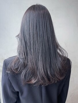 アルバム 銀座(ALBUM GINZA) ダークグレージュ_グレーベージュレイヤーロング_ba465522