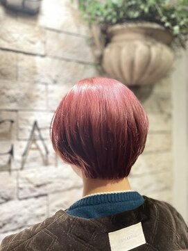 フラット 千葉(Flat.) 似合わせショートボブ/ピンクカラー【千葉】