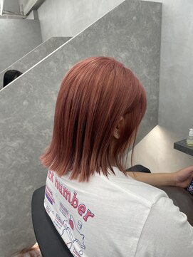 ファイブバイジエクト 堀江(FIVE by The Ect) ピンクオレンジ 暖色カラー ダブルカラー ピレンジ