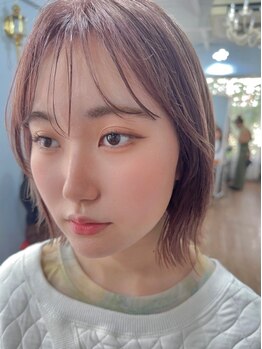 アンメリーアン(Ann merry ann)の写真/”盛れる横顔”な韓国ヘアが上手いサロン♪お顔をひと回り小さく＆フェイスラインが綺麗な美人スタイルに◇