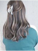 ハイライトショートヘアレイヤーカットダブルカラー