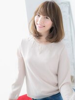 アルバハナレ 横浜(αlba HANARE)&nbsp;関内/髪質改善/ハイトーンカラー×オン眉ボブ鎖骨ミディアムa