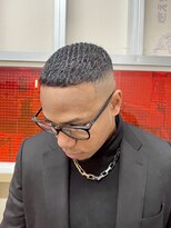 メリケンバーバーショップ トーキョー(MERICAN BARBERSHOP TYO)&nbsp;BURG 【ハイスキンフェード/テクスチャーボウズ/クロップ】
