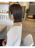 切りっぱなしボブ