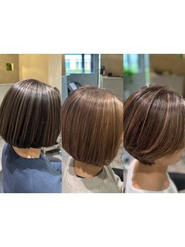 暗い印象や赤みが気になる方へ。脱白髪染めができる話題の白髪ぼかしで周りから褒められるヘアスタイルに＊