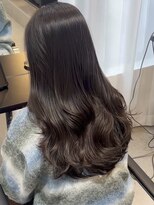 ソヨン 金山店(SOYON)&nbsp;ロングレイヤー/くびれ巻き/アッシュグレー/暗髪カラー