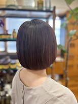 オーガニックマインド 坂戸 鶴ヶ島(organic+mind)&nbsp;丸みボブナチュラルブラウン小顔カット
