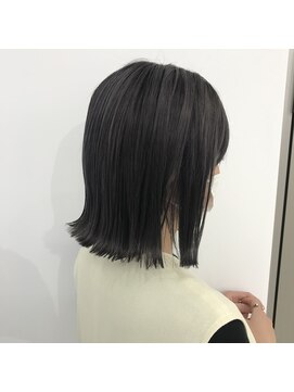 マルフェ 天王寺(marfe) 暗めダークグレージュ外はねボブ#透明感カラー/髪質改善