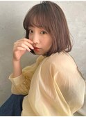 イメチェン外ハネボブ美髪ワイドバング/髪質改善前髪レイヤー