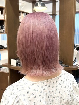 ラック 表参道(LUCK) モーブピンク/ピンクベージュ/ブリーチ/ダブルカラー/20代