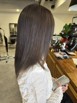 ナンバー(number+) 20代30代大人可愛いダブルカラーアッシュグレージュ