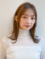 エトラ 渋谷店(etora) 小顔 前髪 レイヤーカット ホワイトグレージュ"