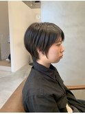 レディースの2ブロックショートスタイル