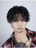 波巻きパーマメンズツイストスパイラルパーマツーブロック