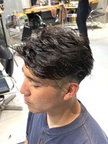 エリマ 調布(elima) 調布メンズ刈り上げアップバングショートフェザーパーマ20代