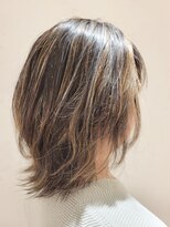 松本平太郎美容室 吉祥寺パートファイブ(PART5) 40代50代60代×外ハネミディアムレイヤー×縮毛矯正×ハイライト