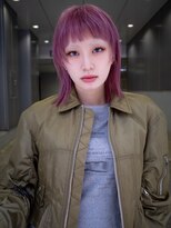 ギークス(GEEKS) 【GEEKS渋谷】ブリーチカラー/寒色ピンク/ハッシュカット/ウルフ