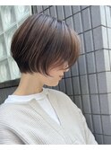 大人丸みショートボブ
