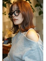 エインアンリー 明治神宮前(AIN.ANLY.)&nbsp;ミディアムパーマ、ミディアムパーマゆるめ、ニュアンスパーマ