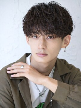メンズヘア専門MA-IKI本厚木髪と頭皮改善サロン【4月16日　NEWOPEN（予定）】 メンズショートニュアンスパーマシャドウパーマ/メイキー本厚木
