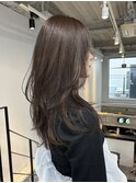 ★ブリーチなしラベンダーグレージュチョコレートブラウン透明感
