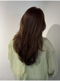 オレンジベージュブリーチなしカラーシルキーベージュ