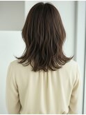 20代30代40代◎外ハネロブくびれミディアムシースルーバング越谷