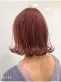 【Lee心斎橋】WinterOrangeピンク_外ハネボブ_ネオレトロボブ