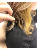 インナーカラー_マニッシュショート,ネイビー,フレンチボブ
