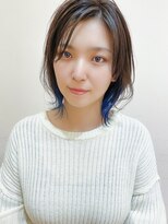 モリオ フロム ロンドン イオンモール 熊本店(morio FROM LONDON)&nbsp;【morio熊本】インナーカラー/ブルー.k