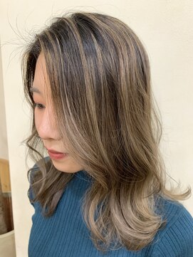 スパイラル 広小路店(SpiraL) ハイライトカラー×バレイヤージュカラー