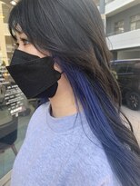 ディンプル 越谷駅前(DiMPlE)&nbsp;インナーカラー/ネイビーブルー/ブルーカラー