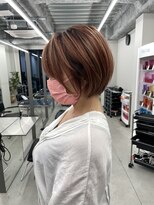 ジルブラン 錦糸町(JIL BLAN)&nbsp;大人可愛い丸みショート×スペシャルハイライトオージュアTr