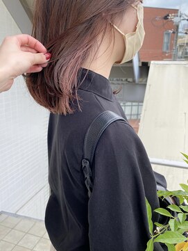 オーシャン(Ocean) ［OCEANHair&Life水田成美］イヤリングカラーミルクティーピンク