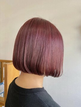 バルオン(BAR:ON) 【BAR:ON】ボブピンク×ブリーチなしダブルカラー