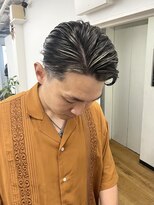 ピープスアンドスー 表参道 渋谷(Peeps&Suu.) メンズカット ハイライト オールバック フェードカット