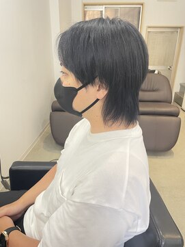 ザワン(The one) 根本パーマ×ブルーブラック