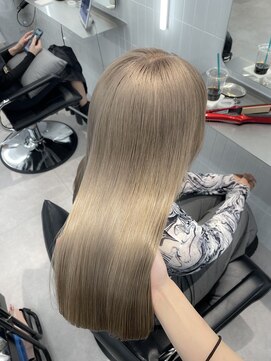 オニキス(ONYX) ホワイトベージュミルクティーカラーブリーチカラー【aya指名】