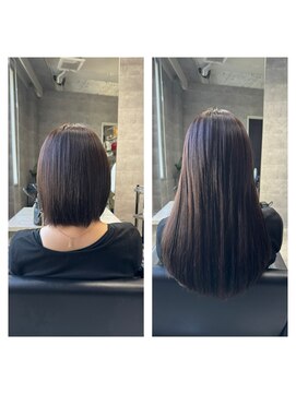 ルイス(L'wis) シールエクステでボブからロングヘア、圧倒的なイメチェン！！